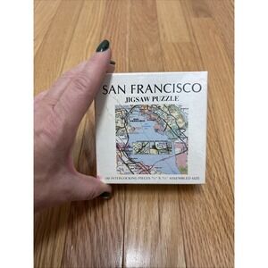San Francisco Map Jigsaw Puzzle LA California 1979‎ Vintage 100 Piece NEW